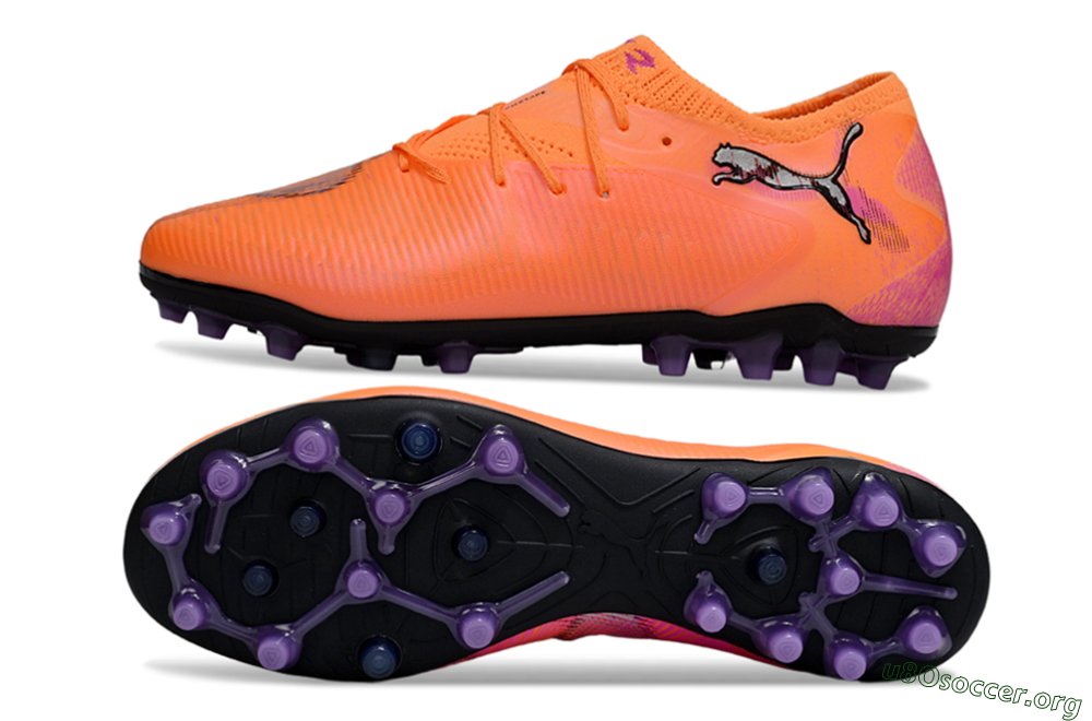 Puma Future 8 Ultimate MG Football Boots - Red/Black/Pink 1