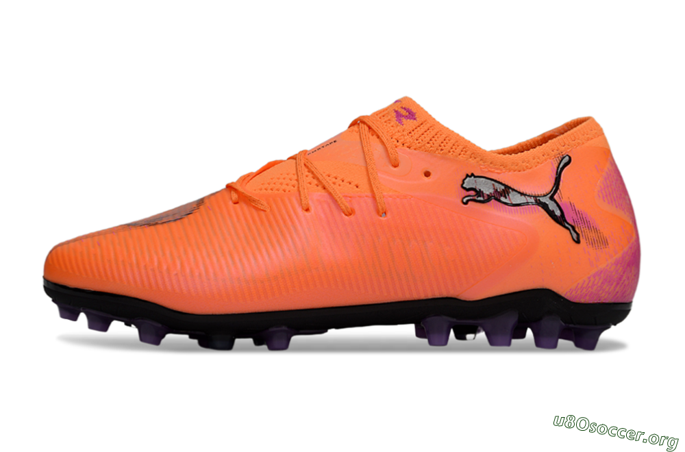 Puma Future 8 Ultimate MG Football Boots - Red/Black/Pink 3