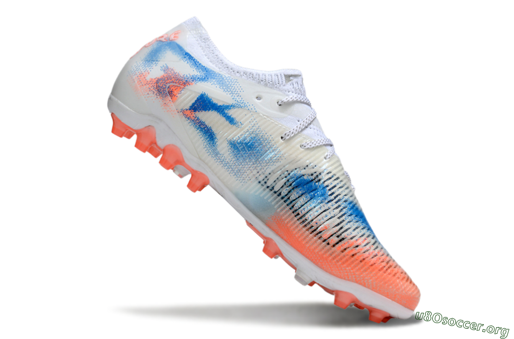 Puma Future 8 Ultimate MG Football Boots - White/Red/Blue 4