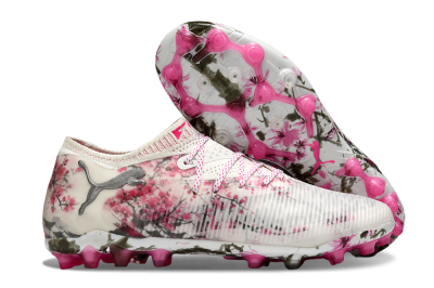 Puma Future 8 Ultimate MG Football Boots - Beige/Black/Pink