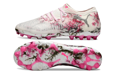 Puma Future 8 Ultimate MG Football Boots - Beige/Black/Pink