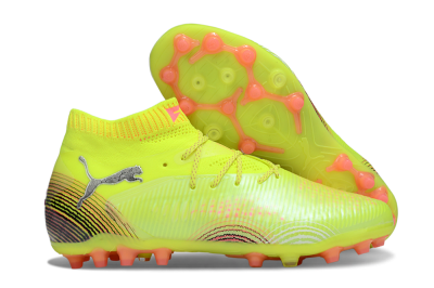 Puma Future 8 Ultimate MG Football Boots - Yellow/Black/Red