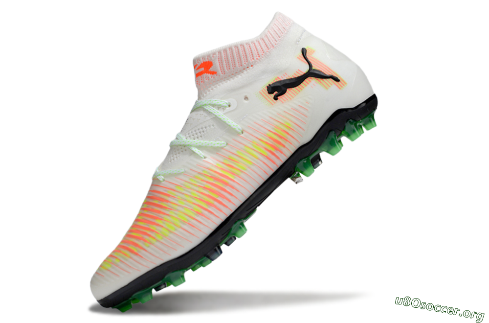 Puma Future 8 Ultimate MG Football Boots - White/Red/Blue 5