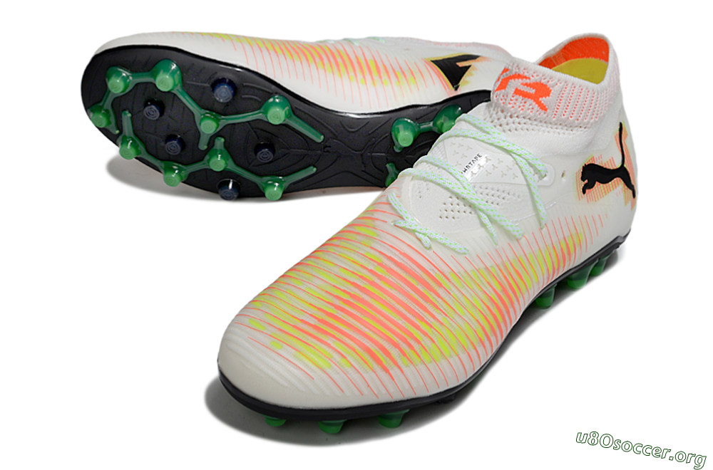 Puma Future 8 Ultimate MG Football Boots - White/Red/Blue 0