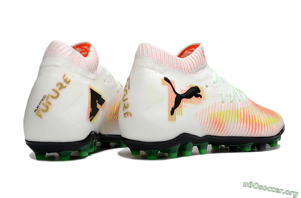 Puma Future 8 Ultimate MG Football Boots - White/Red/Blue 6