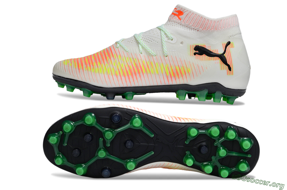 Puma Future 8 Ultimate MG Football Boots - White/Red/Blue 1