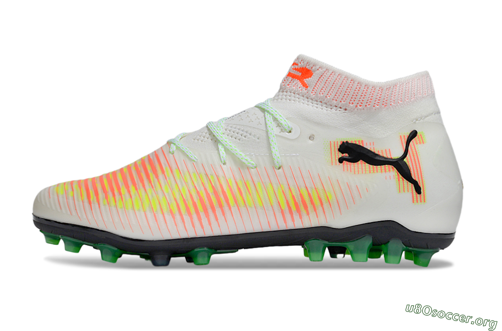 Puma Future 8 Ultimate MG Football Boots - White/Red/Blue 3