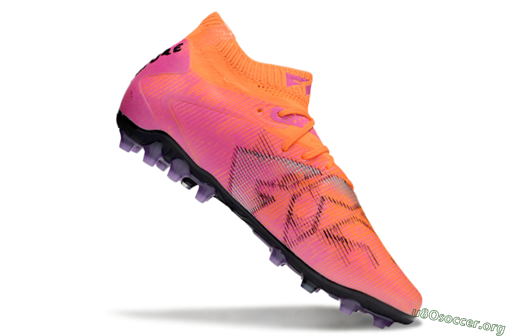 Puma Future 8 Ultimate MG Football Boots - Red/Black/Pink 4