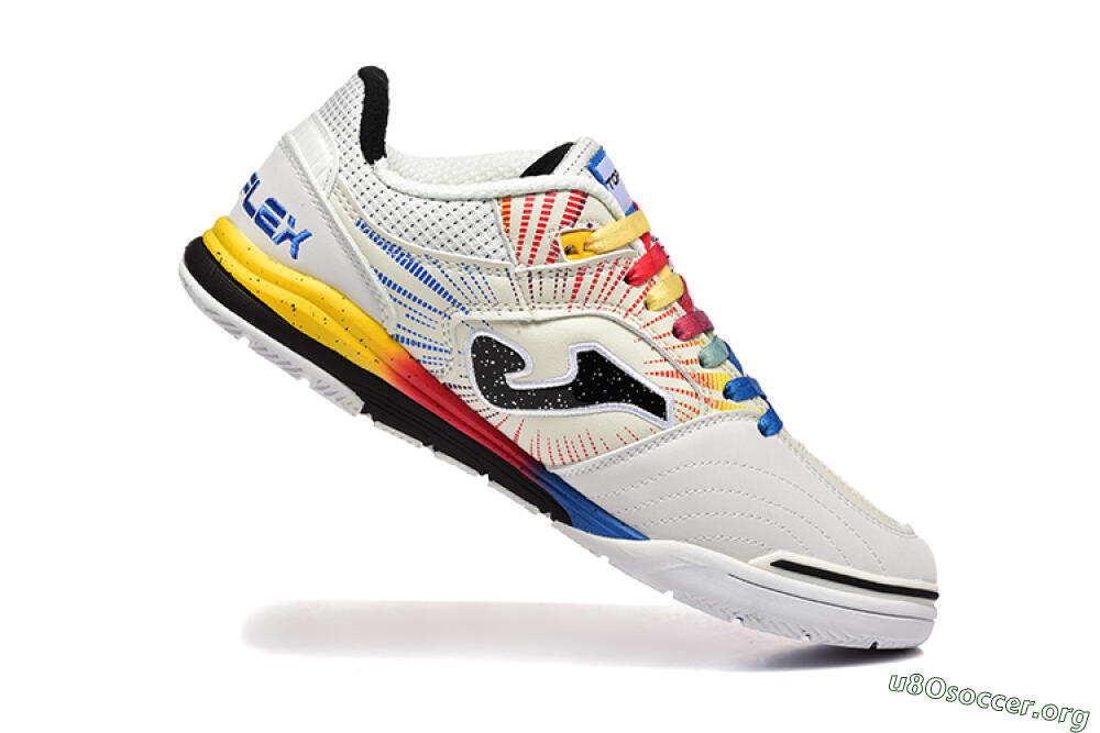 Joma Top Flex IC Football Shoes - Beige/Red/Yellow 7