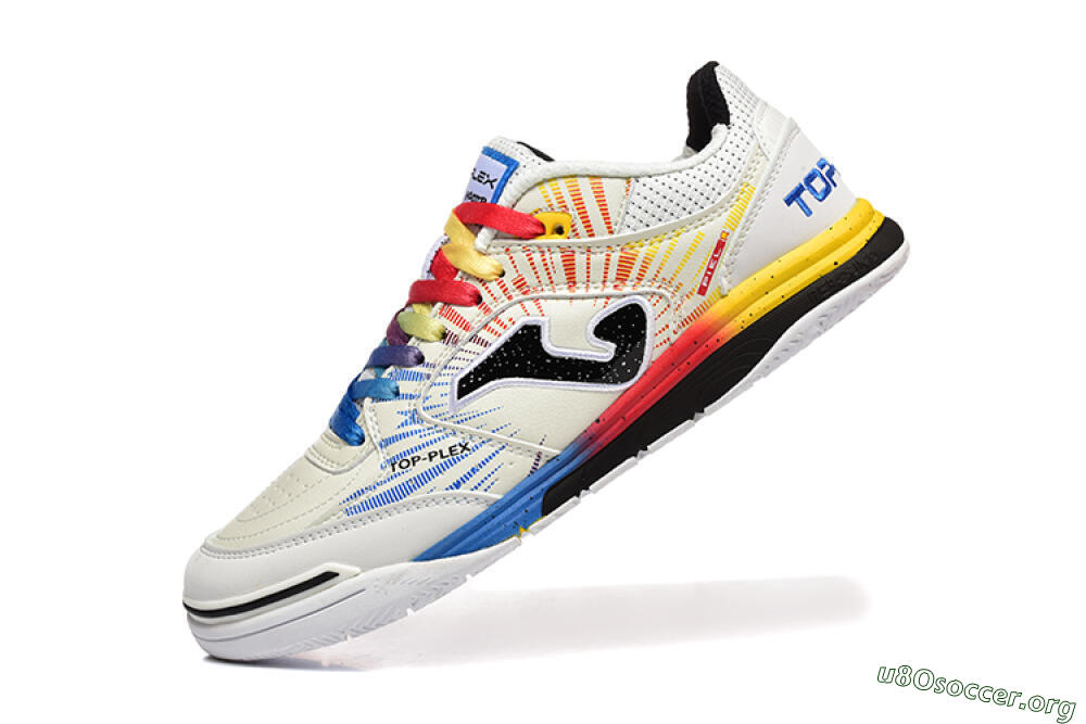 Joma Top Flex IC Football Shoes - Beige/Red/Yellow 8
