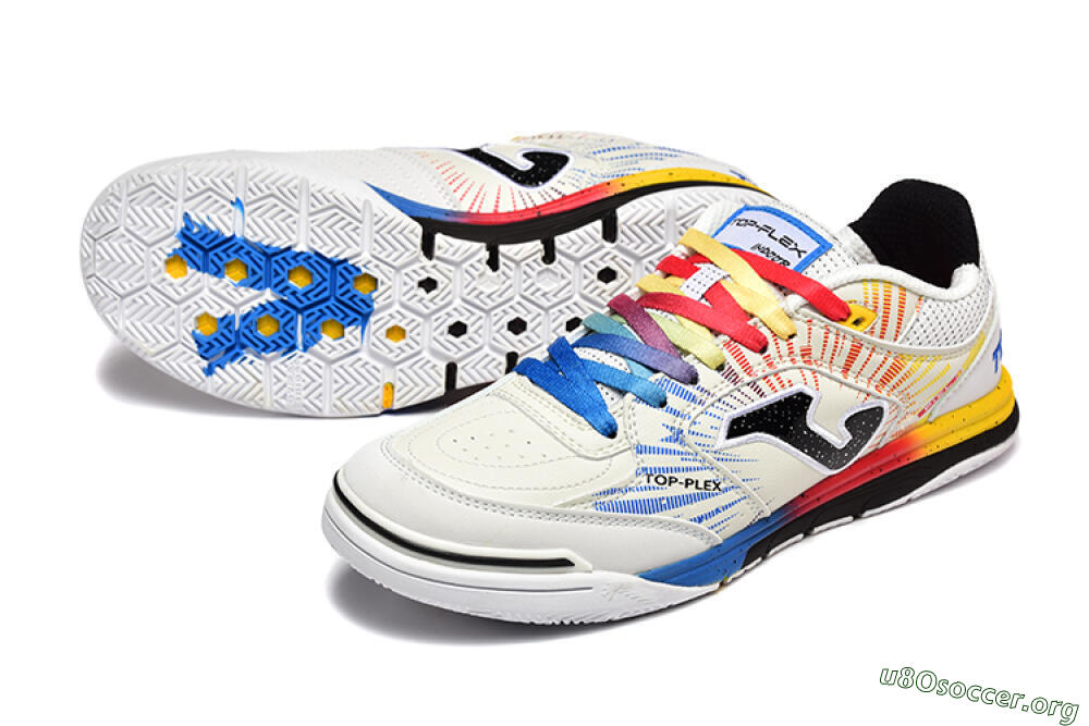 Joma Top Flex IC Football Shoes - Beige/Red/Yellow 0