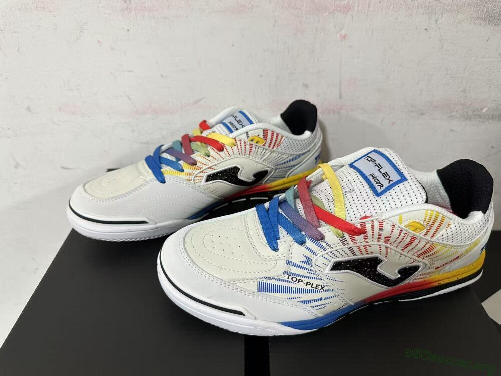 Joma Top Flex IC Football Shoes - Beige/Red/Yellow