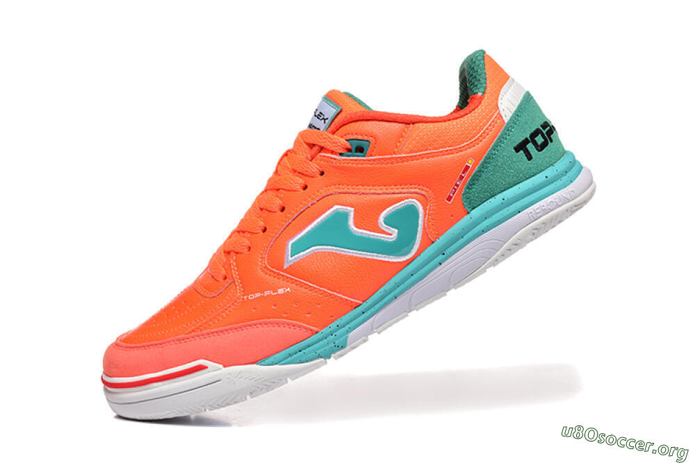 Joma Top Flex IC Football Shoes - Red/Jade/White 8