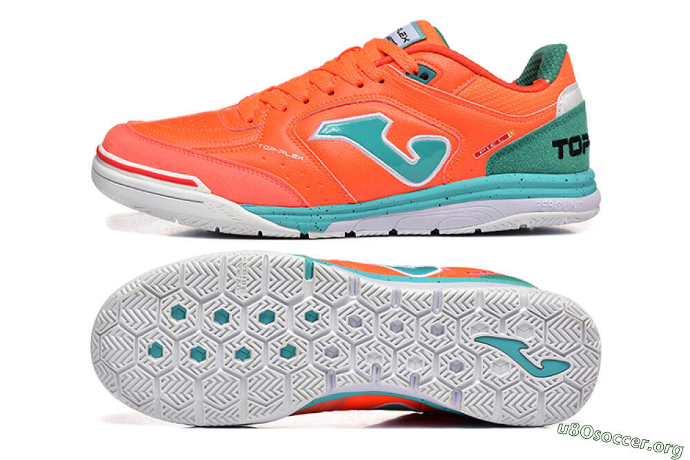 Joma Top Flex IC Football Shoes - Red/Jade/White 1