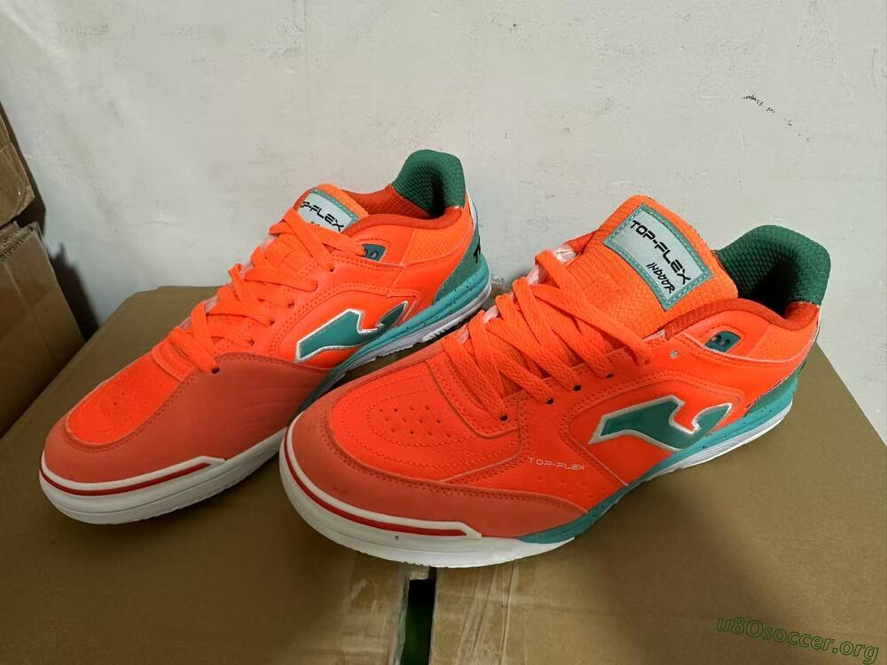 Joma Top Flex IC Football Shoes - Red/Jade/White