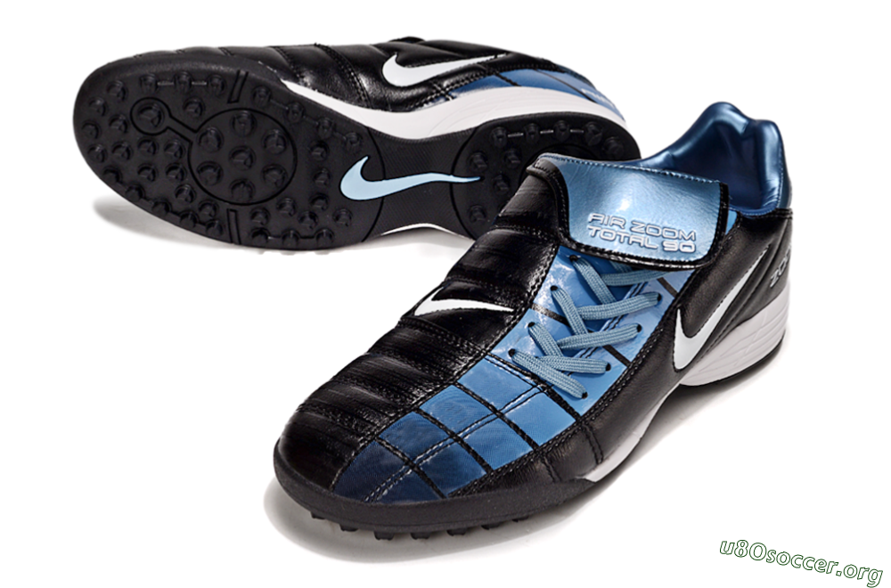 Nike Air Zoom Total 90 III TF Football Shoes - Black/Blue/White 0