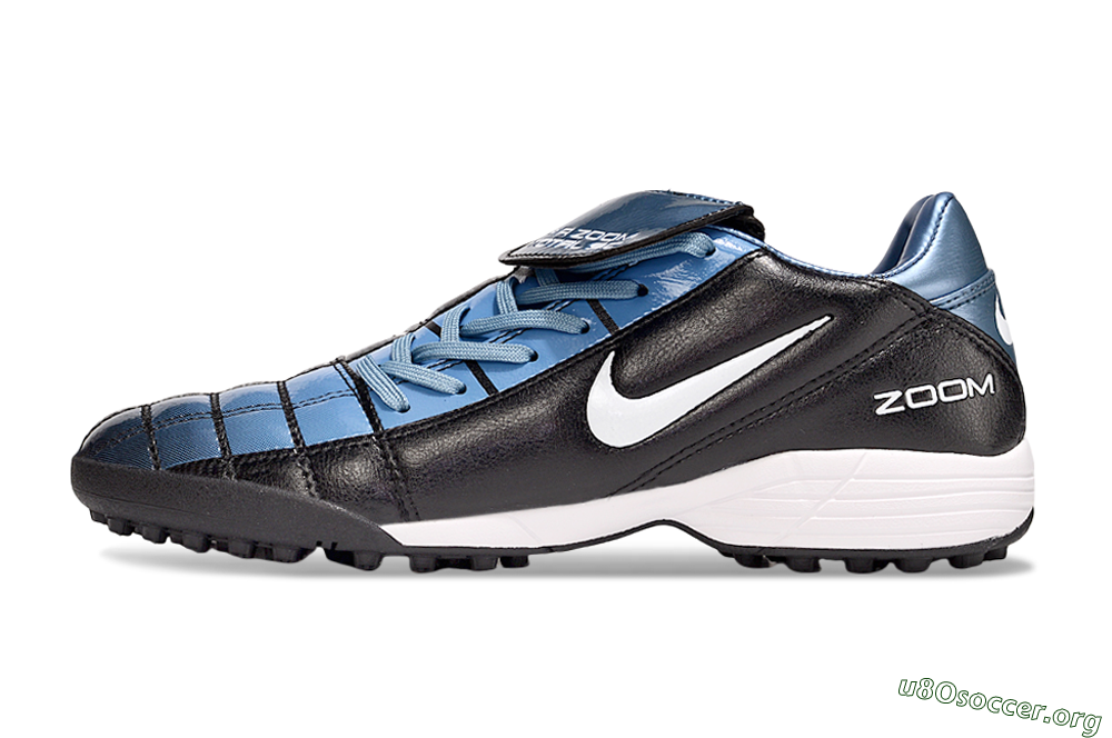 Nike Air Zoom Total 90 III TF Football Shoes - Black/Blue/White 3