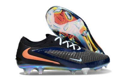 Nike Phantom 6 Low Elite FG Football Boots - Black/Blue/Red