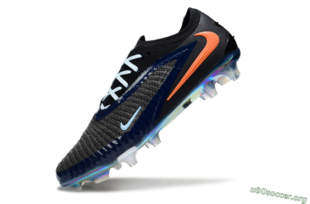 Nike Phantom 6 Low Elite FG Football Boots - Black/Blue/Red 5