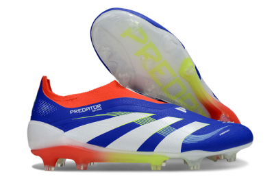 Adidas Predator 25 Elite Laceless FG Football Boots - Blue/White/Red