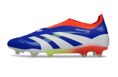 Adidas Predator 25 Elite Laceless FG Football Boots - Blue/White/Red