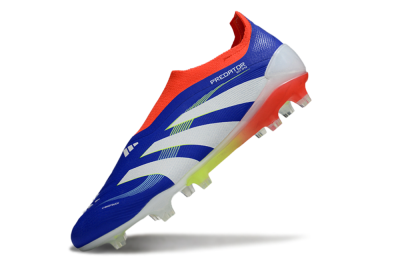 Adidas Predator 25 Elite Laceless FG Football Boots - Blue/White/Red