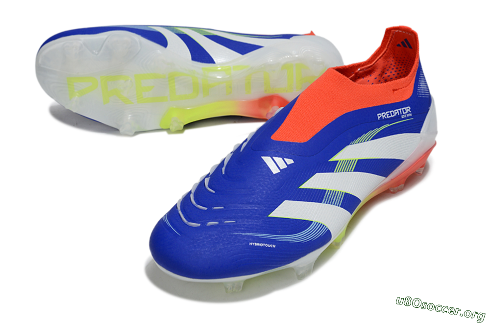 Adidas Predator 25 Elite Laceless FG Football Boots - Blue/White/Red 0