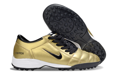 Nike Total 90 III TF Football Shoes - Gold/Black/White
