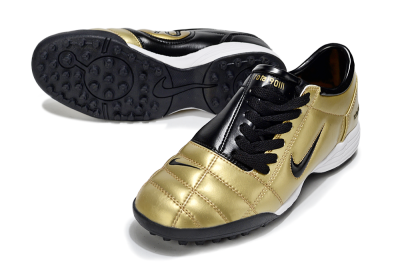Nike Total 90 III TF Football Shoes - Gold/Black/White