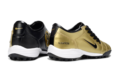 Nike Total 90 III TF Football Shoes - Gold/Black/White
