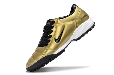 Nike Total 90 III TF Football Shoes - Gold/Black/White