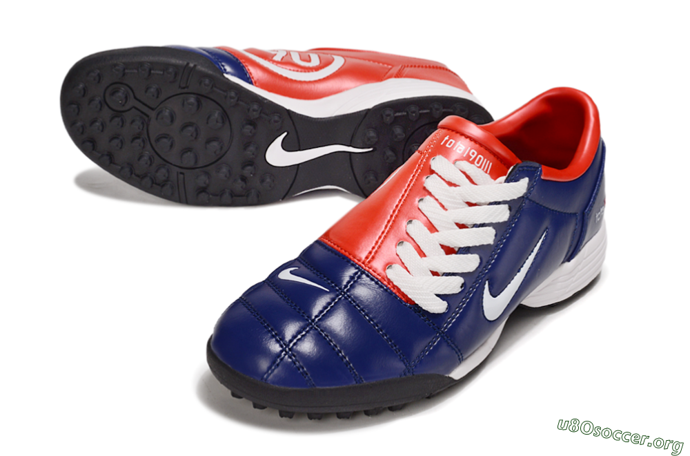 Nike Total 90 III TF Football Shoes - Blue/White/Red 0