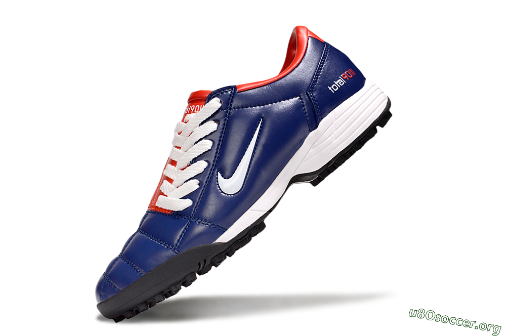 Nike Total 90 III TF Football Shoes - Blue/White/Red 5