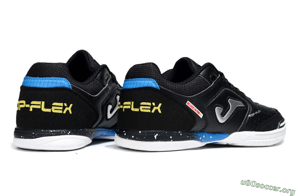 Joma Top Flex IC Football Shoes - Black/Silver/Blue 6