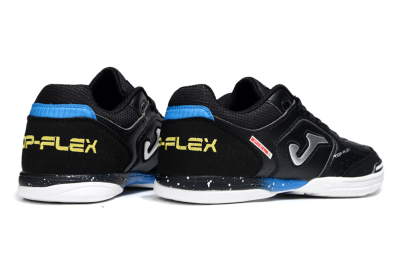 Joma Top Flex IC Football Shoes - Black/Silver/Blue