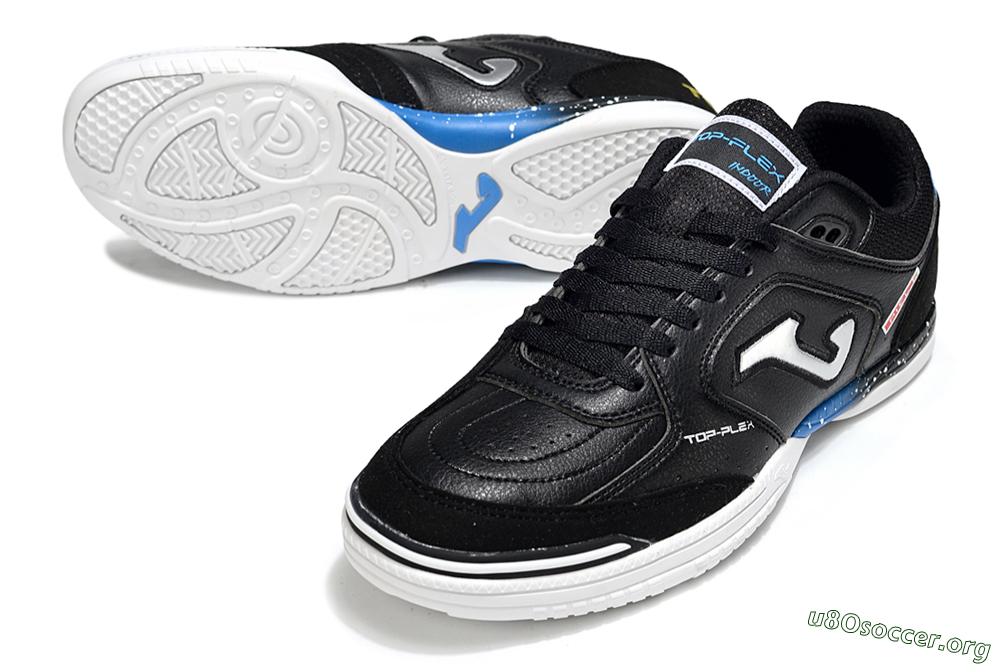 Joma Top Flex IC Football Shoes - Black/Silver/Blue 0
