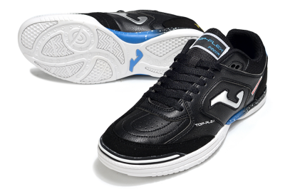 Joma Top Flex IC Football Shoes - Black/Silver/Blue