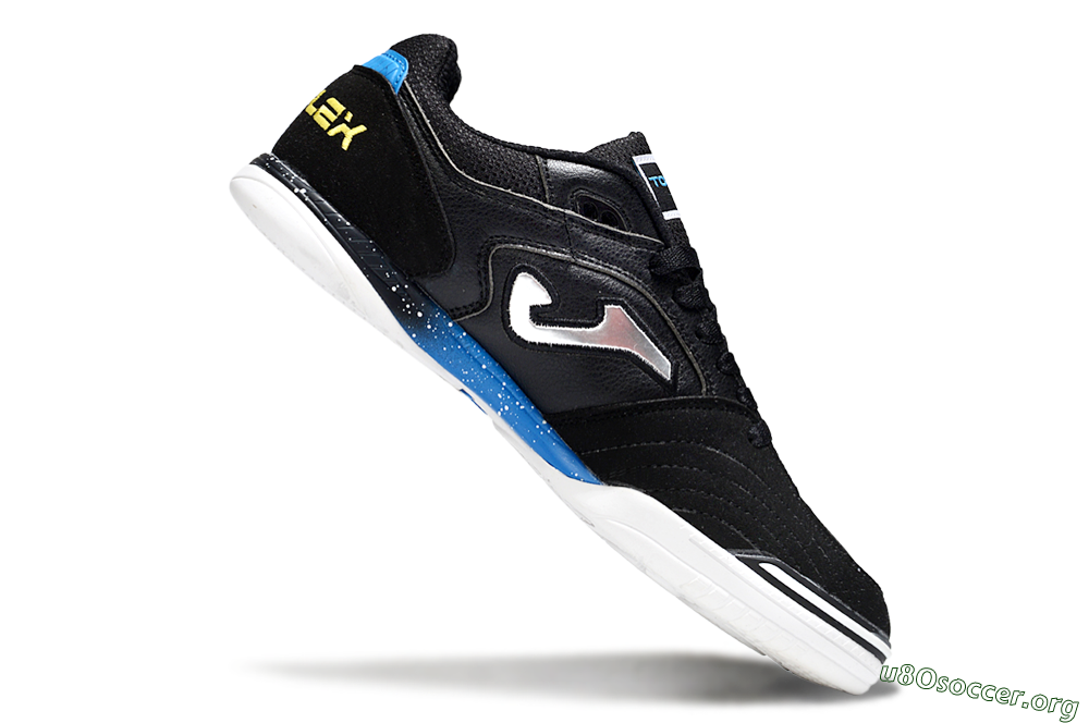 Joma Top Flex IC Football Shoes - Black/Silver/Blue 4