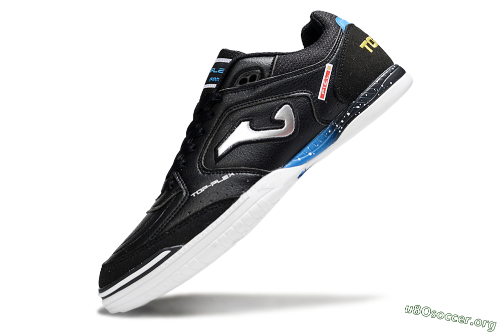 Joma Top Flex IC Football Shoes - Black/Silver/Blue 5