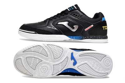 Joma Top Flex IC Football Shoes - Black/Silver/Blue