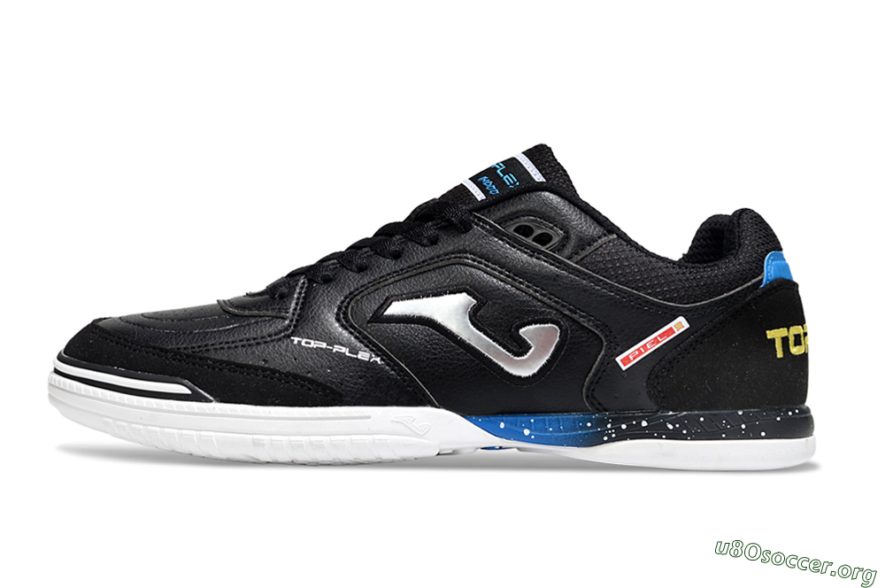 Joma Top Flex IC Football Shoes - Black/Silver/Blue 3