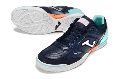 Joma Top Flex IC Football Shoes - Black/Silver/Jade