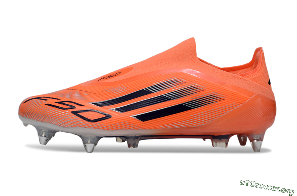 Adidas F50 Elite Laceless SG Football Boots - Red/Black/Silver 3
