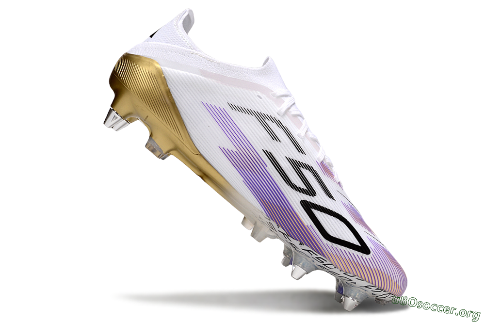 Adidas F50 Elite SG Football Boots - White/Purple/Black 4