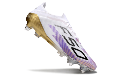 Adidas F50 Elite SG Football Boots - White/Purple/Black