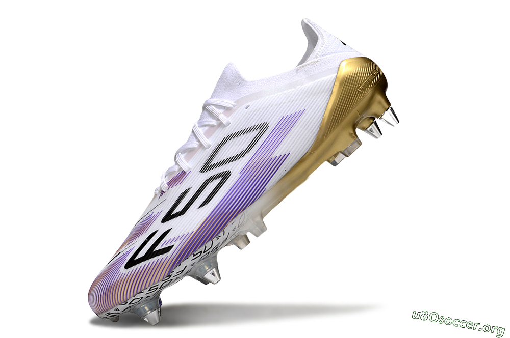 Adidas F50 Elite SG Football Boots - White/Purple/Black 5