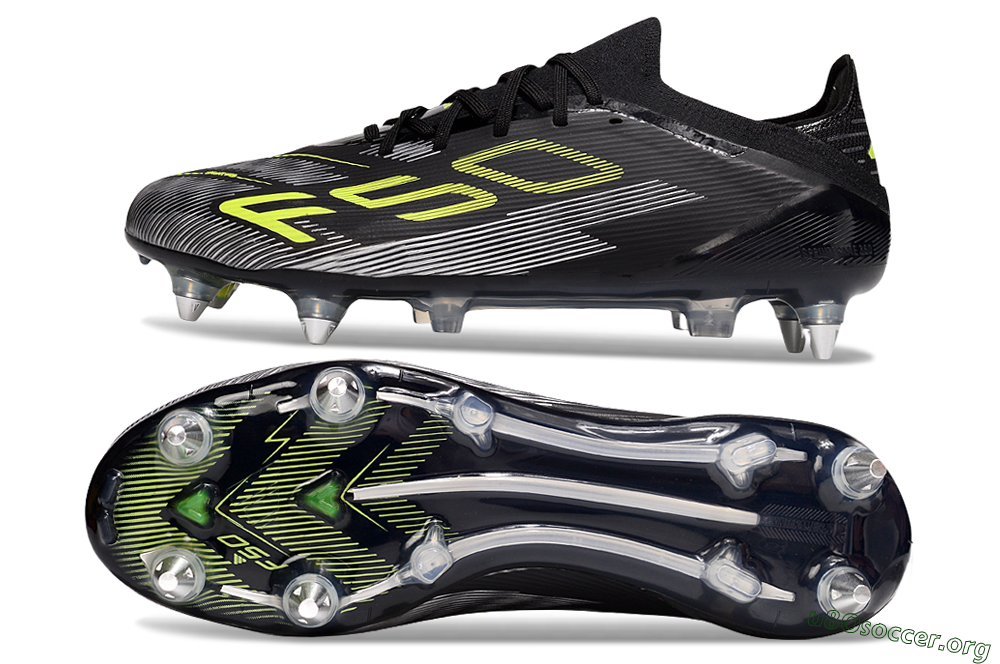 Adidas F50 Elite SG Football Boots - Black/Yellow/Silver 1