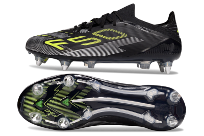 Adidas F50 Elite SG Football Boots - Black/Yellow/Silver