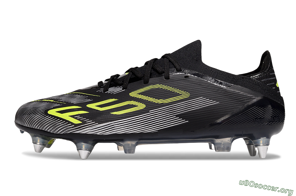 Adidas F50 Elite SG Football Boots - Black/Yellow/Silver 3