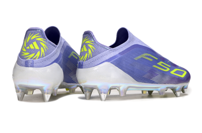 Adidas F50 Elite Laceless SG Football Boots - Purple/Yellow/Silver